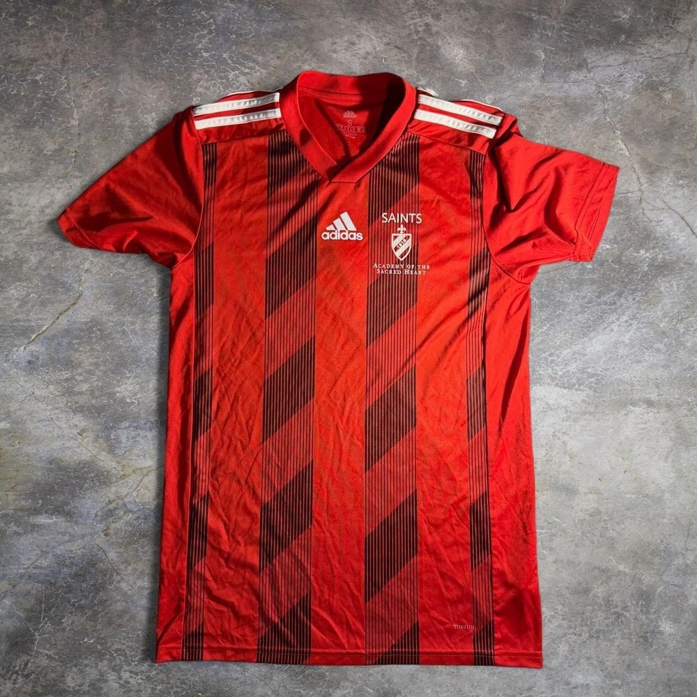 Adidas Climacool Saints Academy Of The Sacred Heart Soccer Jersey Red Size Small